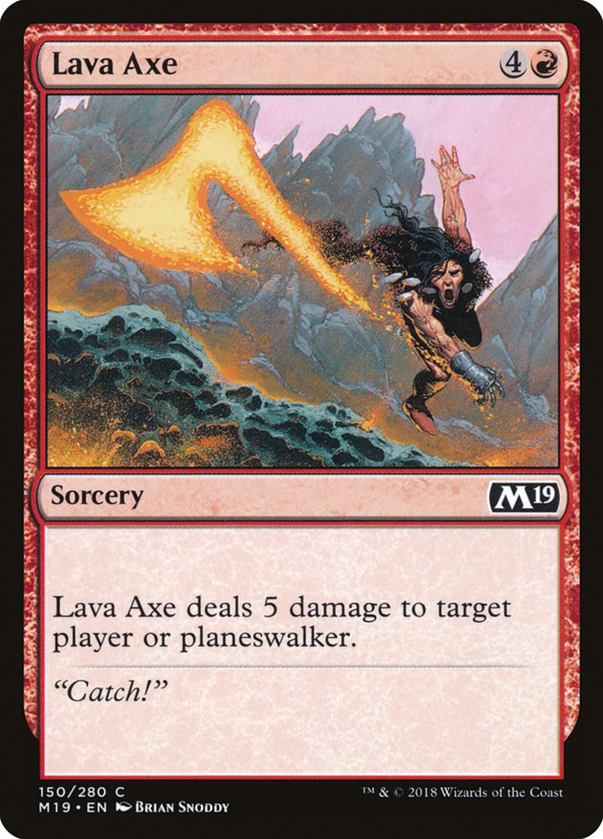 Lava Axe [Core Set 2019] | Tables and Towers