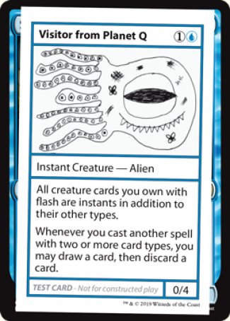 Visitor from Planet Q (2021 Edition) [Mystery Booster Playtest Cards] | Tables and Towers