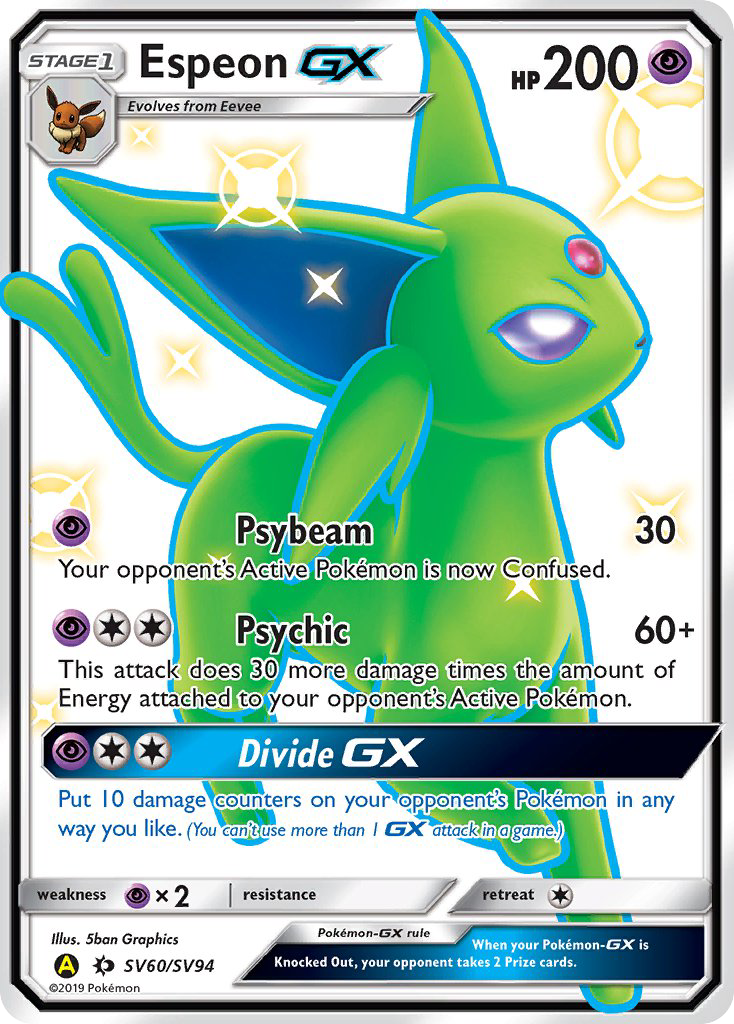 Espeon GX (SV60/SV94) [Sun & Moon: Hidden Fates - Shiny Vault] | Tables and Towers