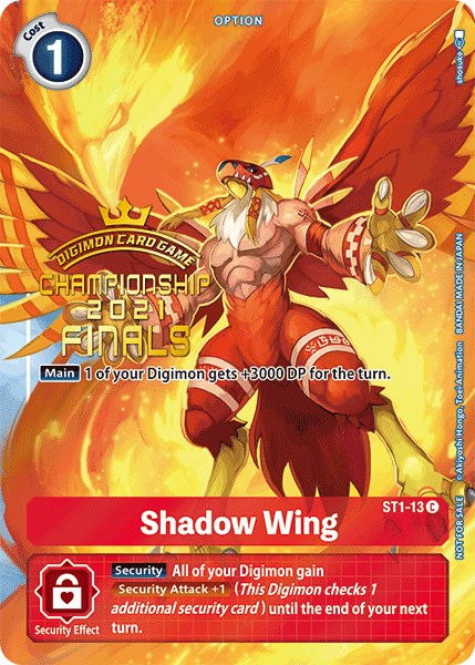 Shadow Wing [ST1-13] (2021 Championship Finals Tamer's Evolution Pack) [Starter Deck: Gaia Red Promos] | Tables and Towers