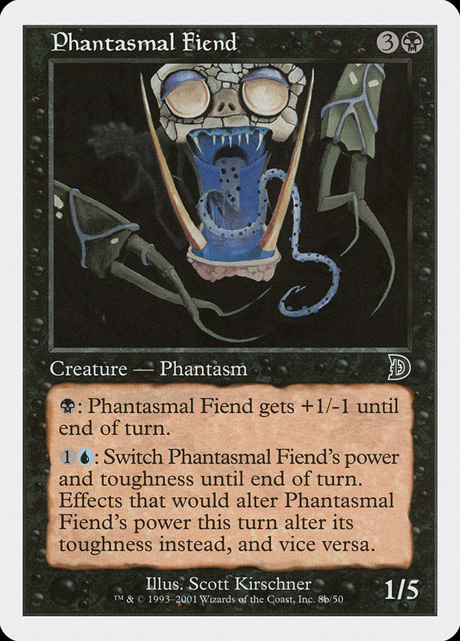 Phantasmal Fiend (Black Background) [Deckmasters] | Tables and Towers