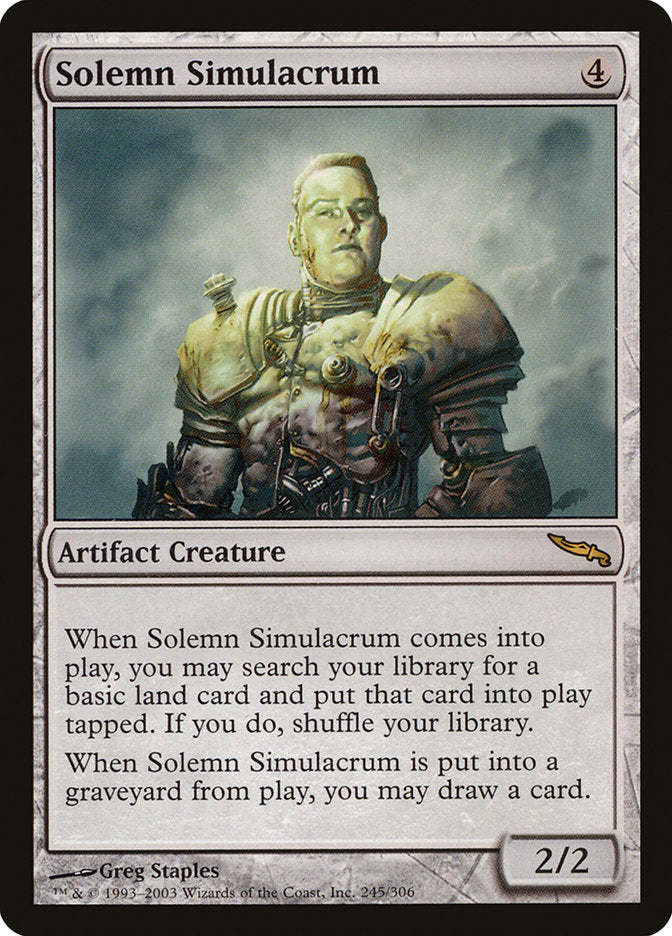 Solemn Simulacrum [Mirrodin] | Tables and Towers