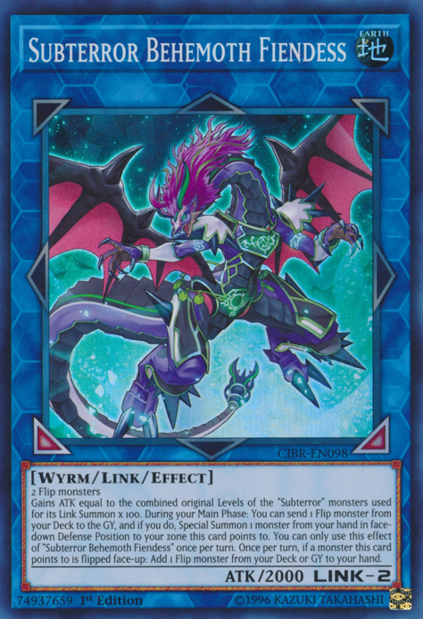 Subterror Behemoth Fiendess [CIBR-EN098] Super Rare | Tables and Towers