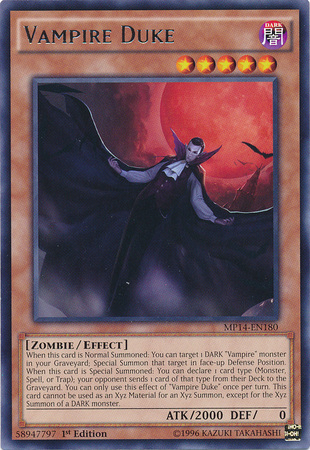 Vampire Duke [MP14-EN180] Rare | Tables and Towers