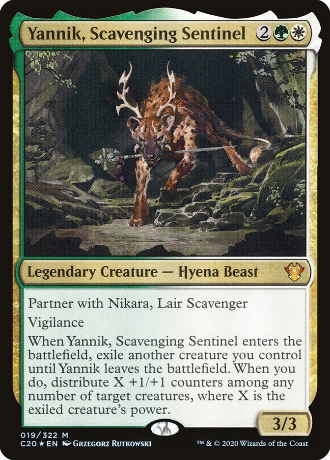 Yannik, Scavenging Sentinel [Commander 2020] | Tables and Towers