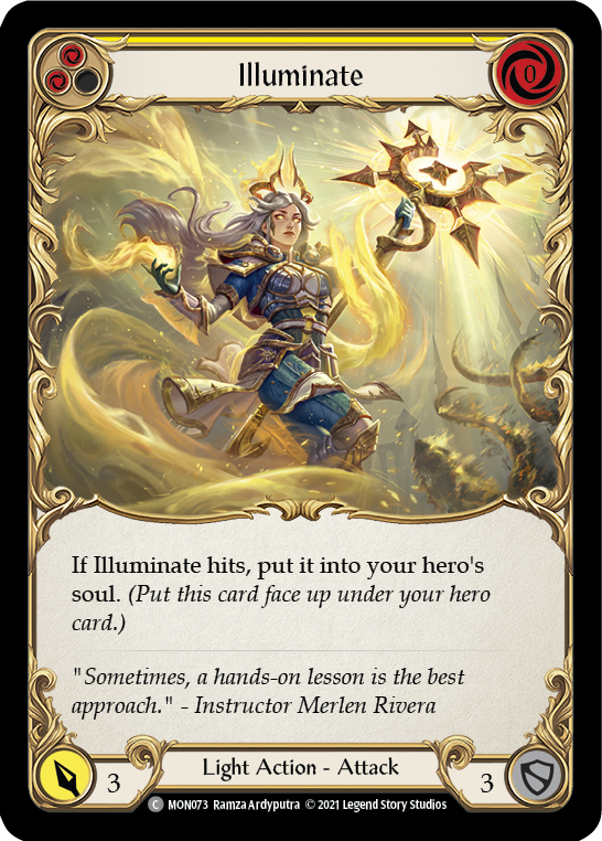 Illuminate (Yellow) [MON073-RF] (Monarch)  1st Edition Rainbow Foil | Tables and Towers