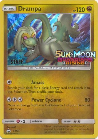 Drampa (SM21) (Staff Prerelease Promo) [Sun & Moon: Black Star Promos] | Tables and Towers