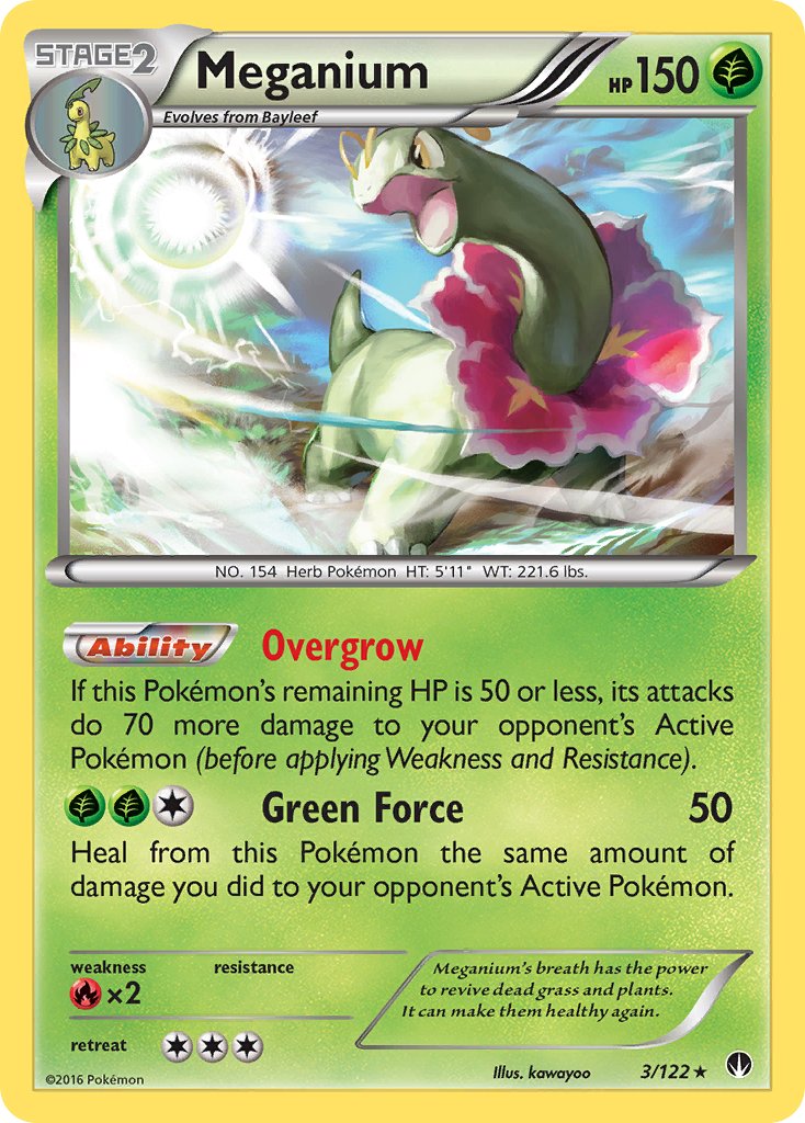 Meganium (3/122) (Cosmos Holo) (Blister Exclusive) [XY: BREAKpoint] | Tables and Towers