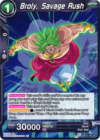 Broly, Savage Rush (BT11-147) [Vermilion Bloodline] | Tables and Towers