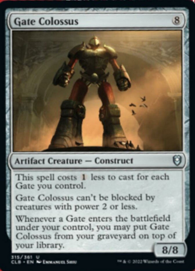 Gate Colossus [Commander Legends: Battle for Baldur's Gate] | Tables and Towers