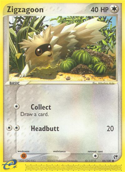 Zigzagoon (85/100) [EX: Sandstorm] | Tables and Towers