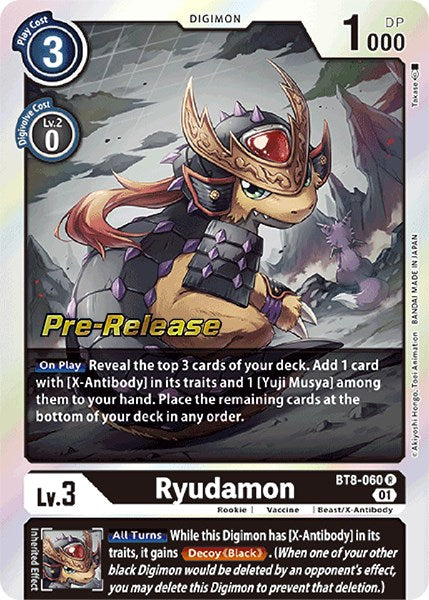 Ryudamon [BT8-060] [New Awakening Pre-Release Cards] | Tables and Towers