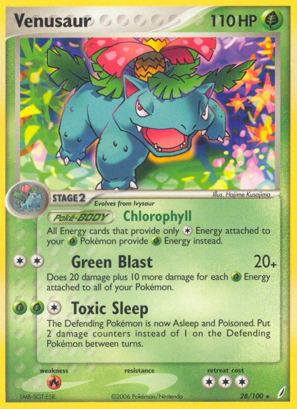 Venusaur (28/100) [EX: Crystal Guardians] | Tables and Towers