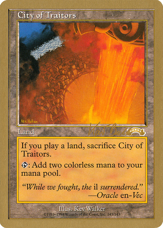 City of Traitors (Kai Budde) [World Championship Decks 1999] | Tables and Towers