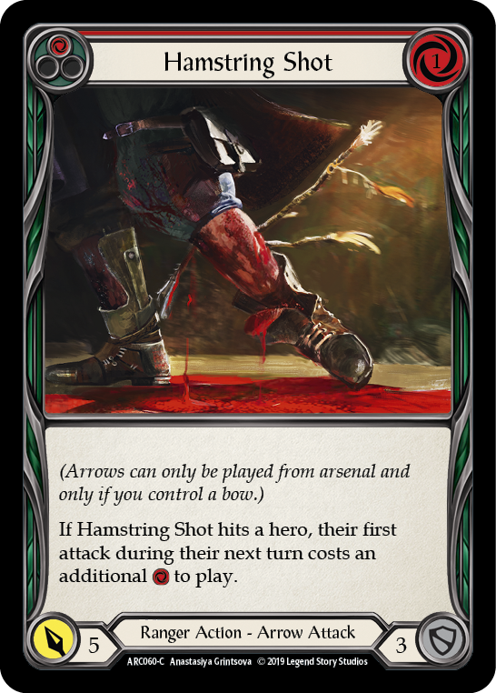 Hamstring Shot (Red) [ARC060-C] (Arcane Rising)  1st Edition Rainbow Foil | Tables and Towers