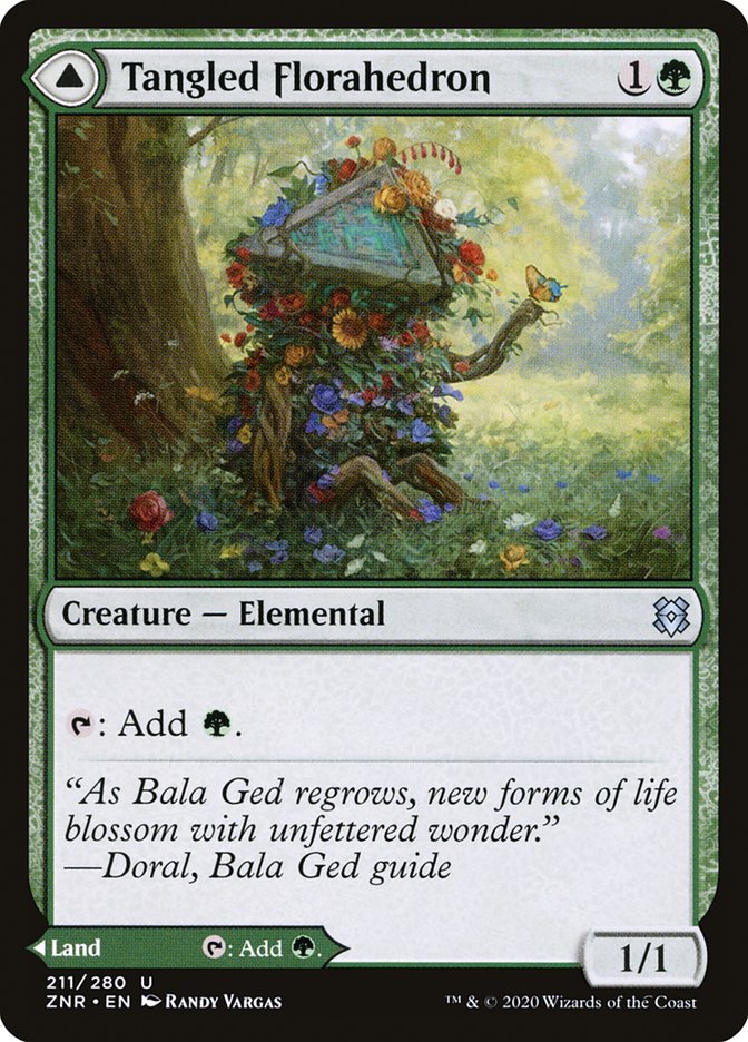 Tangled Florahedron // Tangled Vale [Zendikar Rising] | Tables and Towers