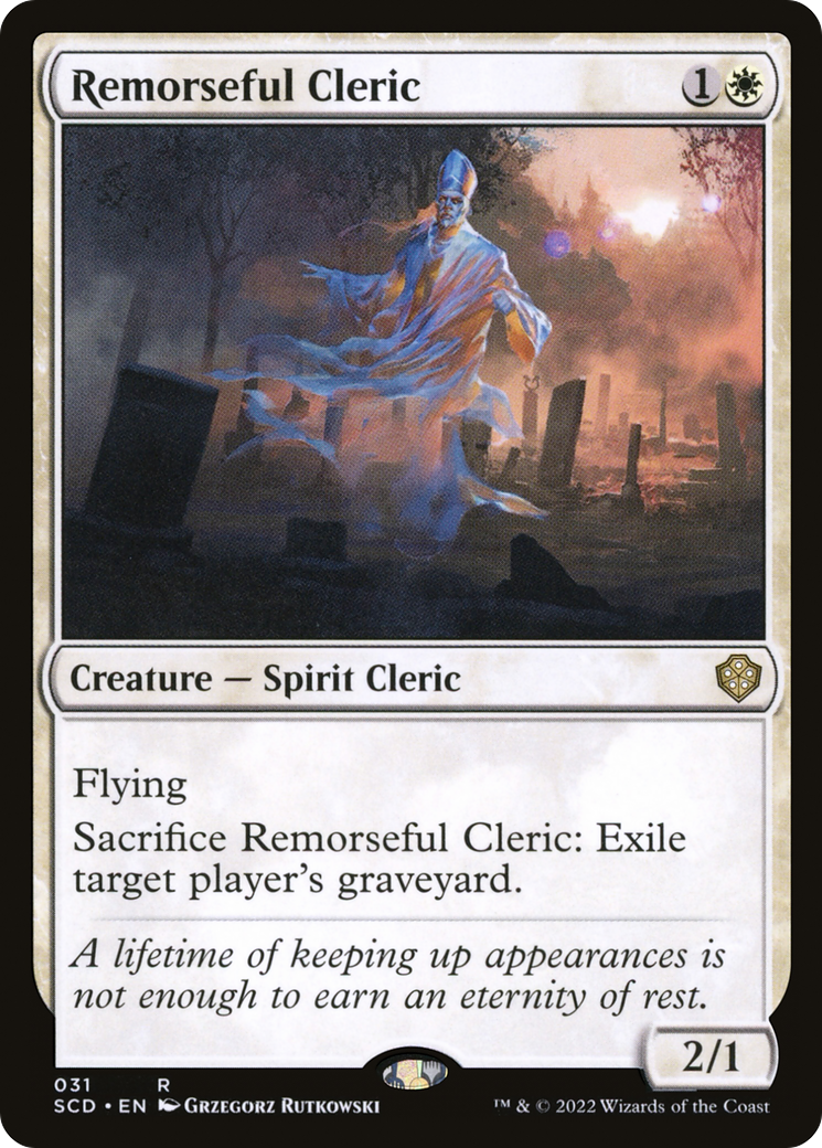 Remorseful Cleric [Starter Commander Decks] | Tables and Towers