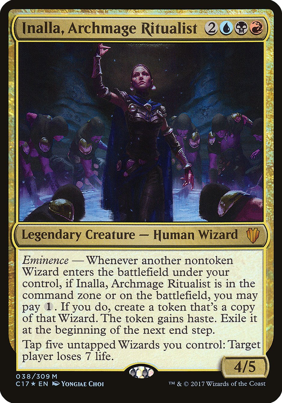 Inalla, Archmage Ritualist (Oversized) [Commander 2017 Oversized] | Tables and Towers