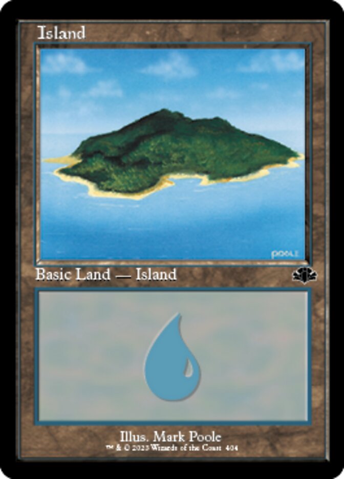 Island (404) (Retro) [Dominaria Remastered] | Tables and Towers