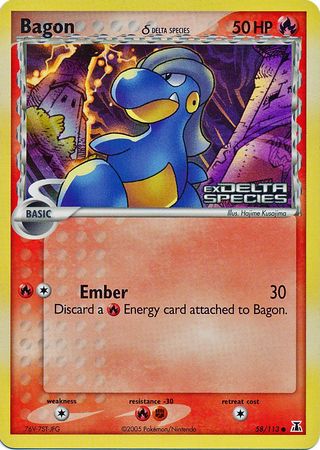 Bagon (58/113) (Delta Species) (Stamped) [EX: Delta Species] | Tables and Towers