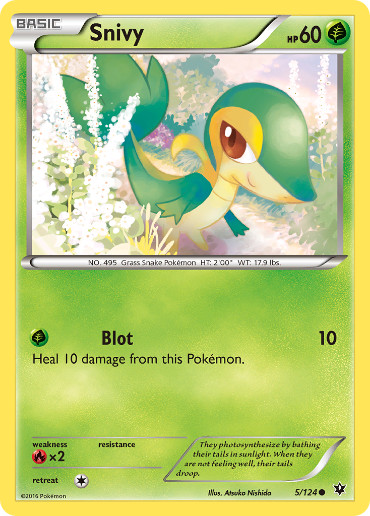 Snivy (5/124) [XY: Fates Collide] | Tables and Towers