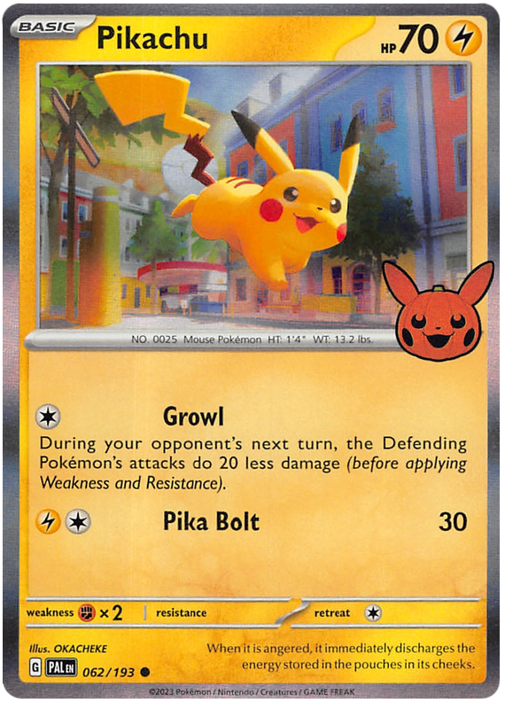 Pikachu (062/193) [Trick or Trade 2023] | Tables and Towers