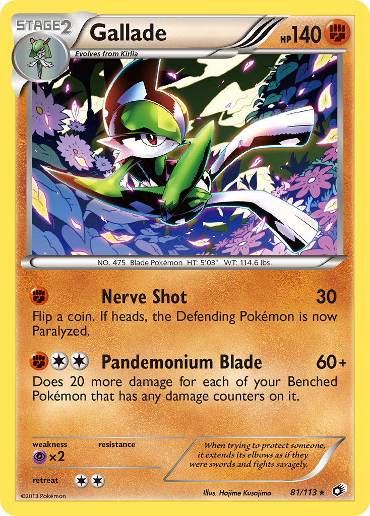 Gallade (81/113) [Black & White: Legendary Treasures] | Tables and Towers