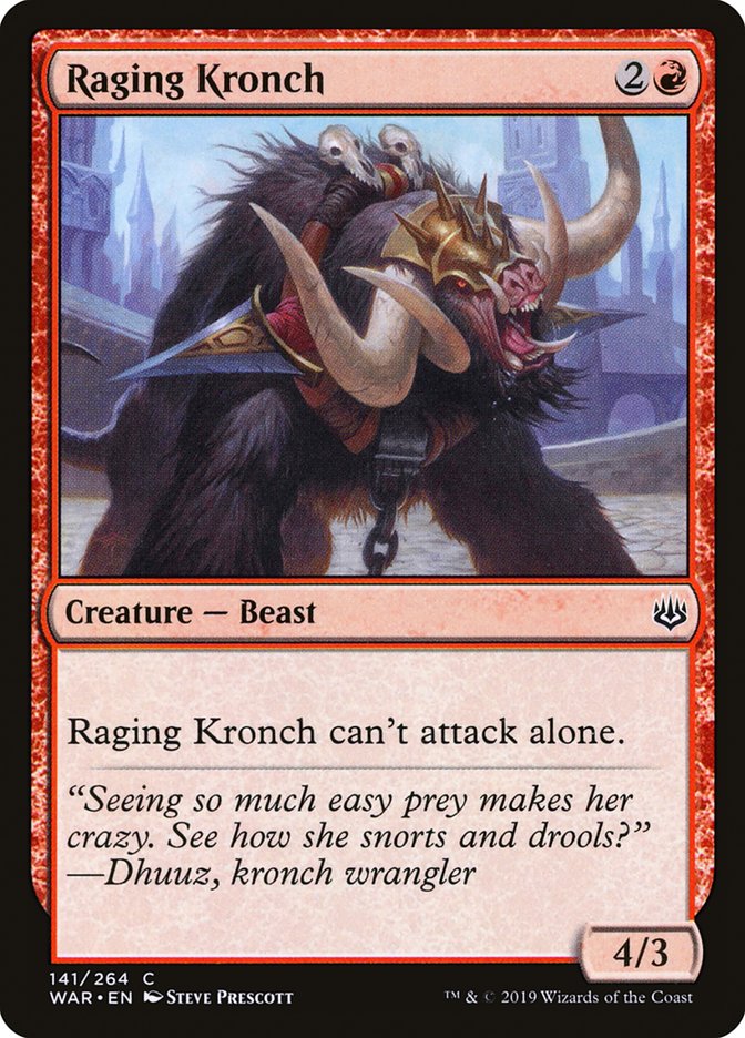 Raging Kronch [War of the Spark] | Tables and Towers