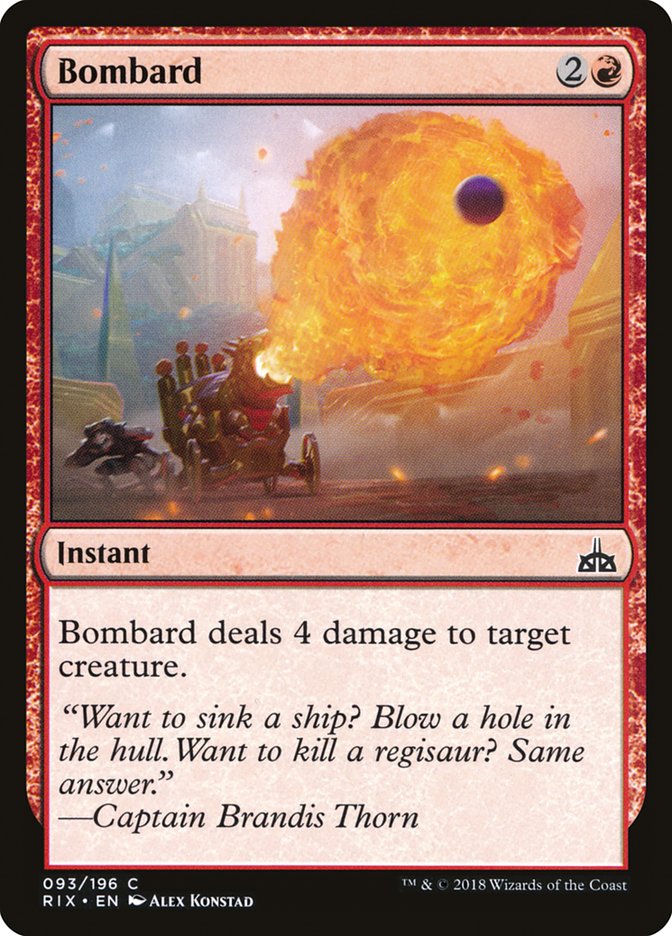 Bombard [Rivals of Ixalan] | Tables and Towers