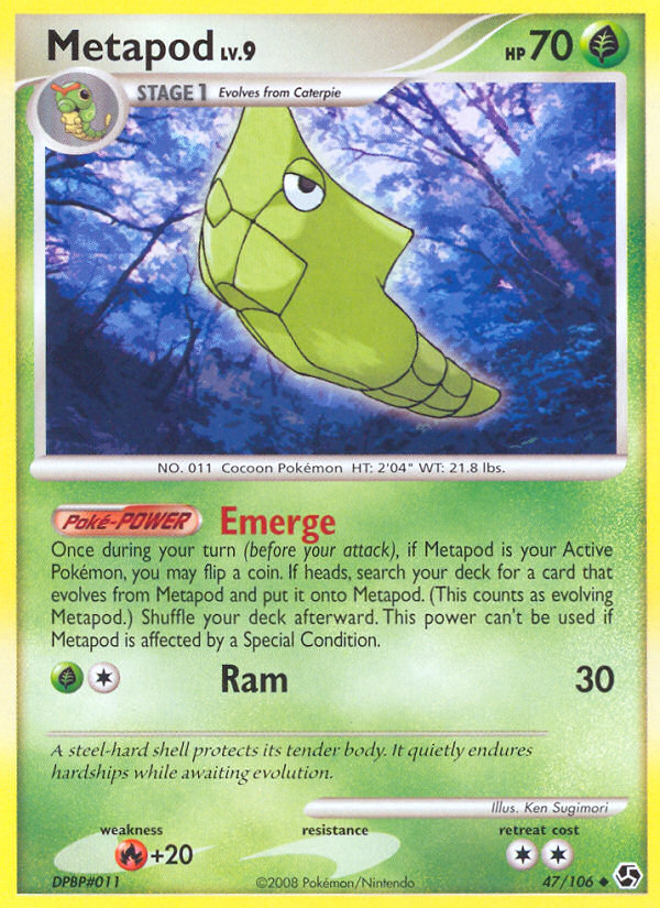 Metapod (47/106) [Diamond & Pearl: Great Encounters] | Tables and Towers