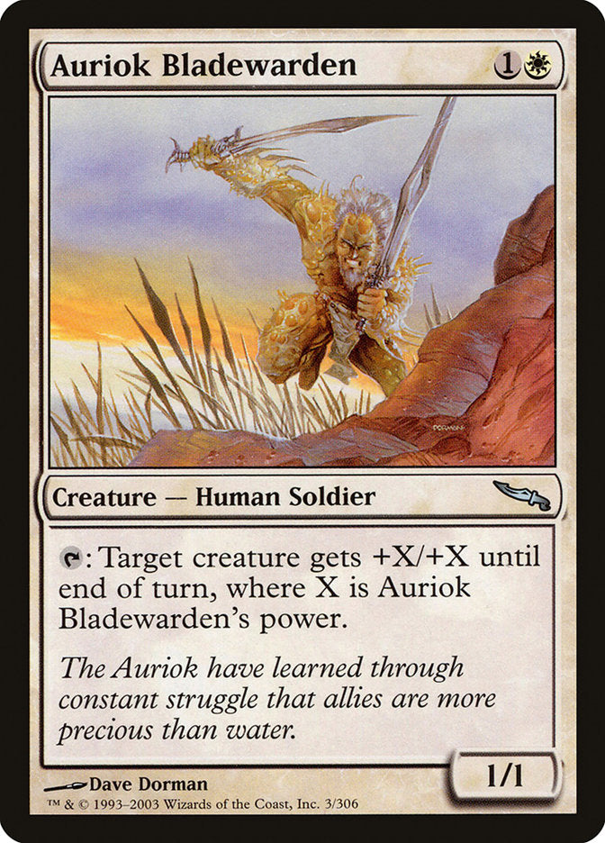 Auriok Bladewarden [Mirrodin] | Tables and Towers