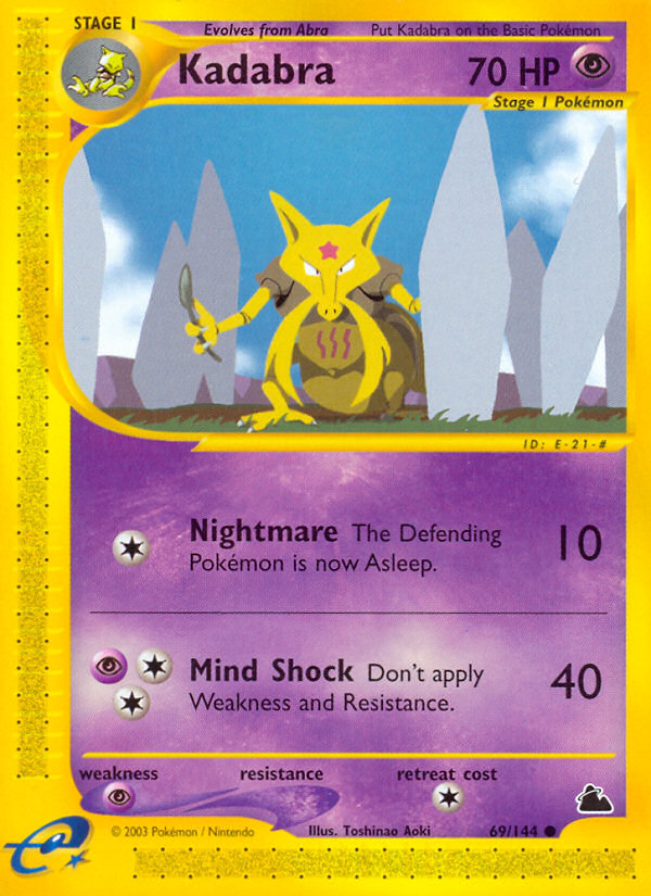 Kadabra (69/144) [Skyridge] | Tables and Towers