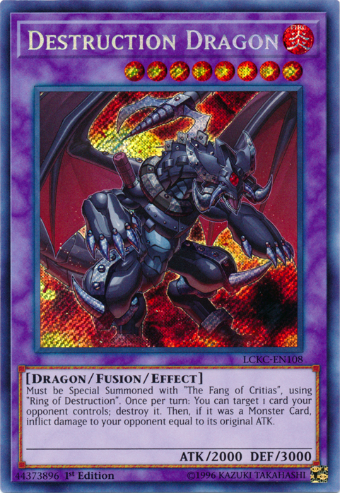 Destruction Dragon [LCKC-EN108] Secret Rare | Tables and Towers