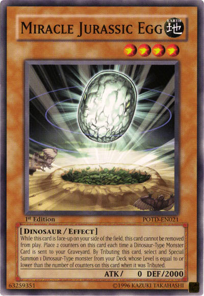 Miracle Jurassic Egg [POTD-EN021] Common | Tables and Towers