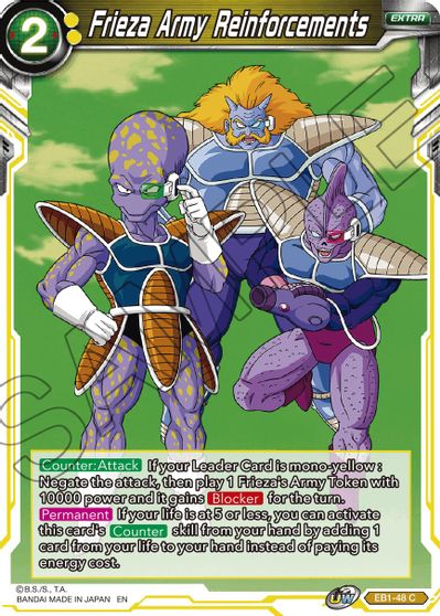 Frieza Army Reinforcements (EB1-48) [Battle Evolution Booster] | Tables and Towers