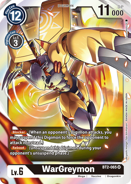 WarGreymon [BT2-065] [Release Special Booster Ver.1.0] | Tables and Towers