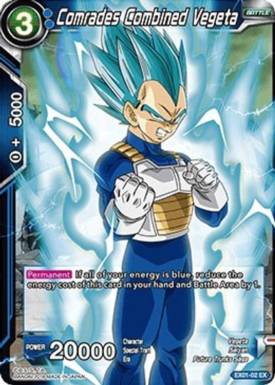 Comrades Combined Vegeta (EX01-02) [Mighty Heroes] | Tables and Towers