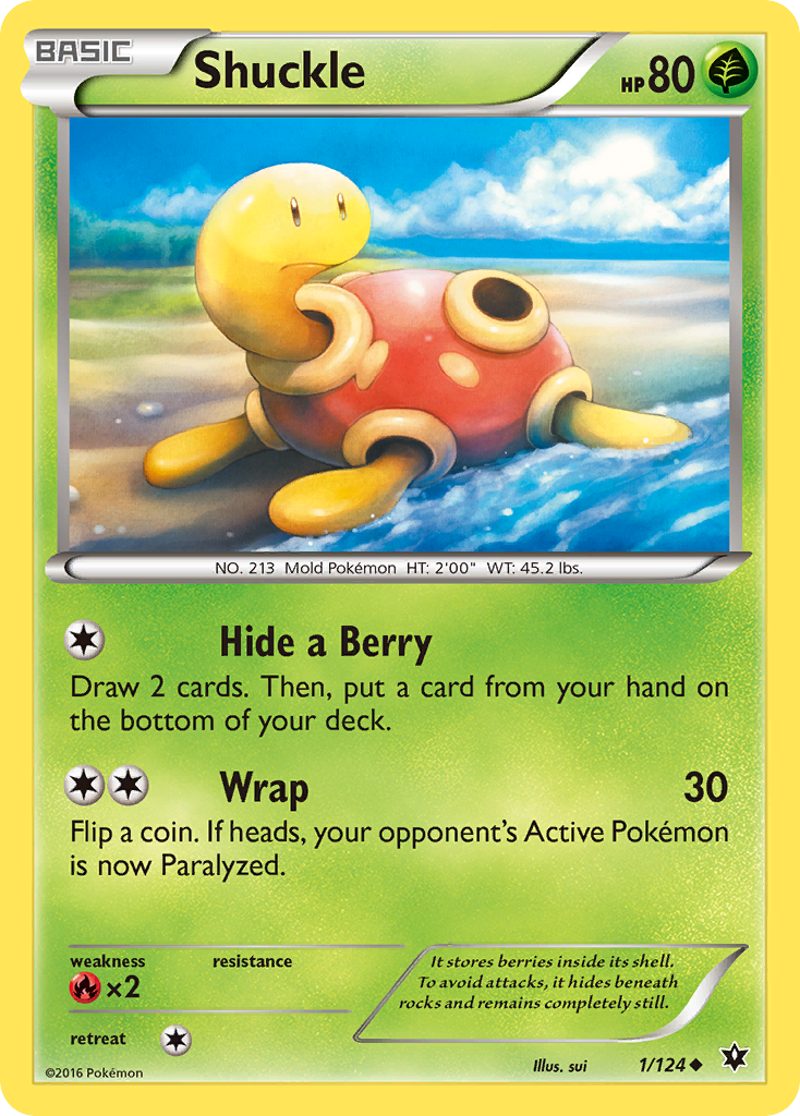 Shuckle (1/124) [XY: Fates Collide] | Tables and Towers