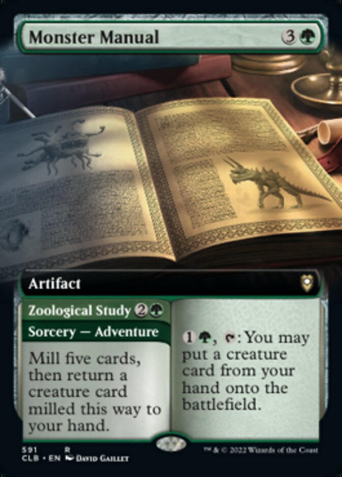 Monster Manual // Zoological Study (Extended Art) [Commander Legends: Battle for Baldur's Gate] | Tables and Towers