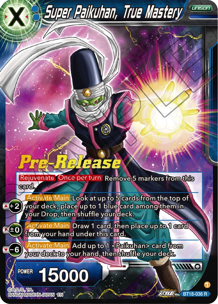 Super Paikuhan, True Master (BT18-036) [Dawn of the Z-Legends Prerelease Promos] | Tables and Towers