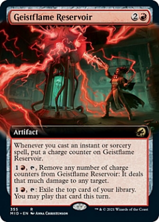 Geistflame Reservoir (Extended Art) [Innistrad: Midnight Hunt] | Tables and Towers