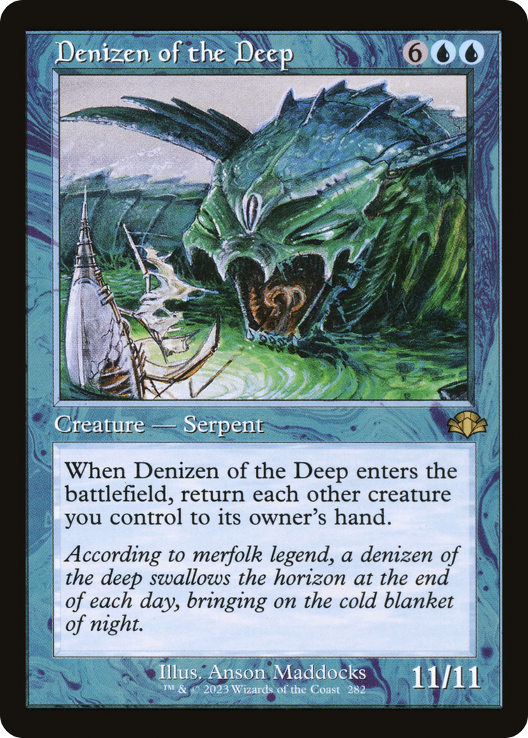 Denizen of the Deep (Retro) [Dominaria Remastered] | Tables and Towers