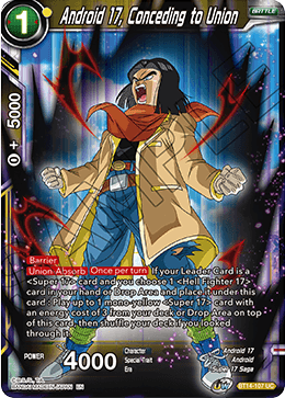 Android 17, Conceding to Union (BT14-107) [Cross Spirits] | Tables and Towers