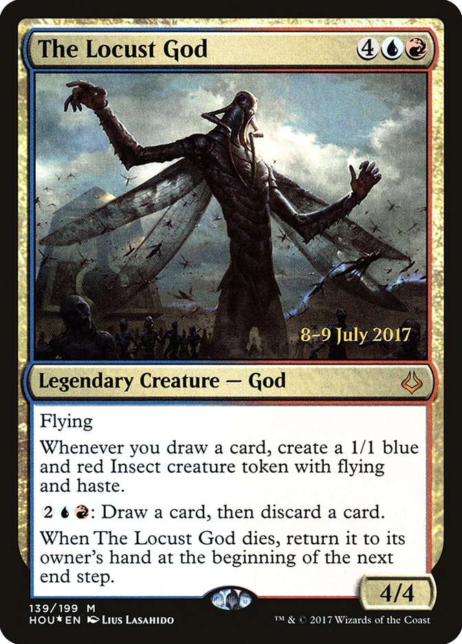 The Locust God [Hour of Devastation Prerelease Promos] | Tables and Towers