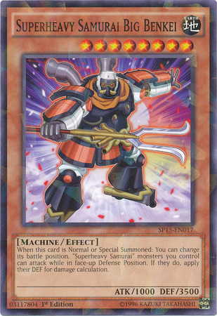 Superheavy Samurai Big Benkei [SP15-EN017] Shatterfoil Rare | Tables and Towers