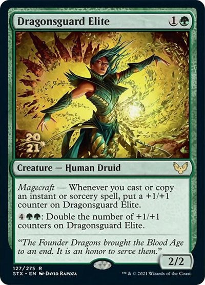 Dragonsguard Elite [Strixhaven: School of Mages Prerelease Promos] | Tables and Towers