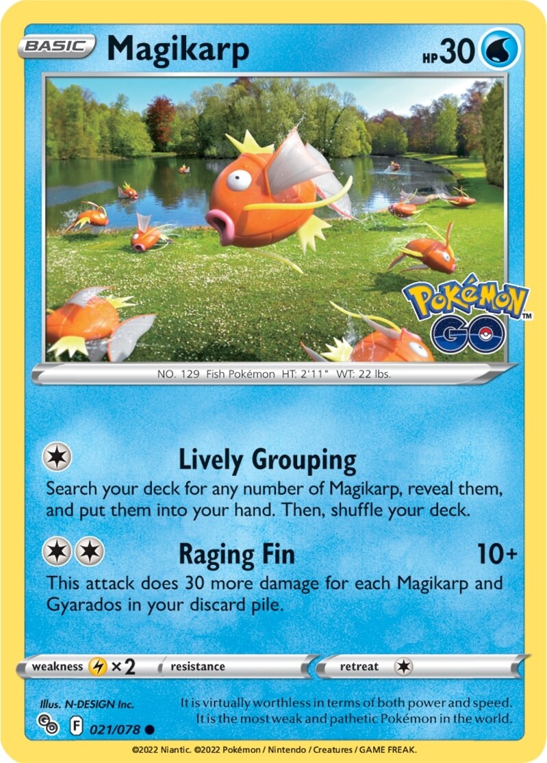 Magikarp (021/078) [Pokémon GO] | Tables and Towers