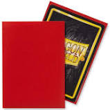 Dragon Shield Sleeves: Standard Matte Red (Box of 100) | Tables and Towers