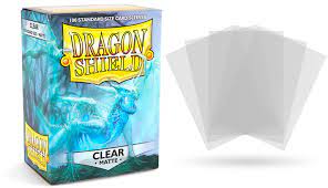 Dragon Shield Sleeves: Standard Matte Clear (Box of 100) | Tables and Towers