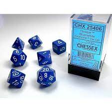 7 Blue w/white Opaque - CHX25406 | Tables and Towers